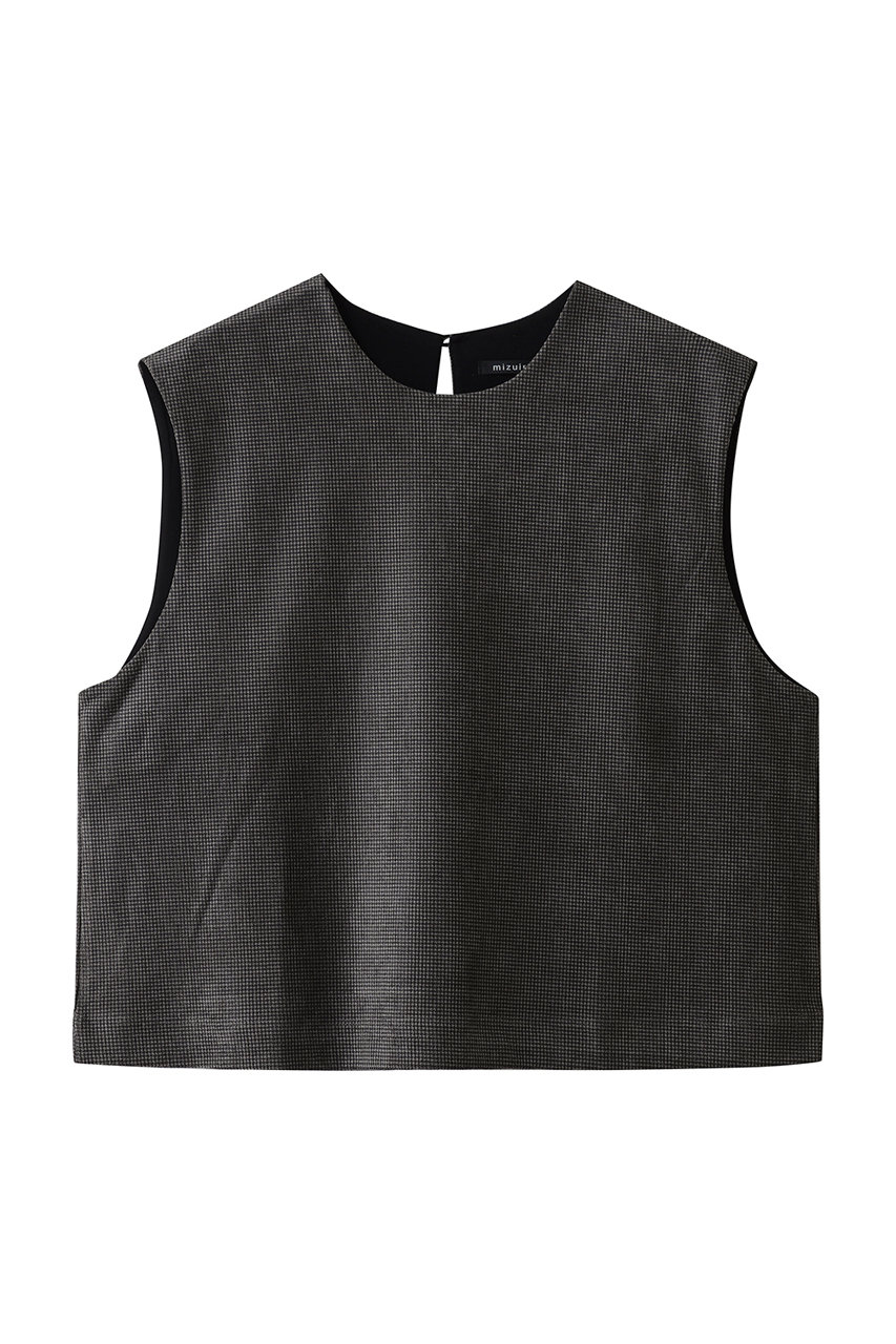 mizuiro ind velour print vest ベスト (96, F) ミズイロインド ELLE SHOP