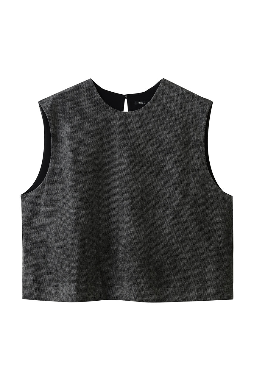 mizuiro ind velour print vest ベスト (97, F) ミズイロインド ELLE SHOP