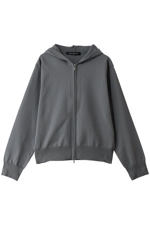ミズイロインド/mizuiro indのhooded zip knit ニット(110300/110304)
