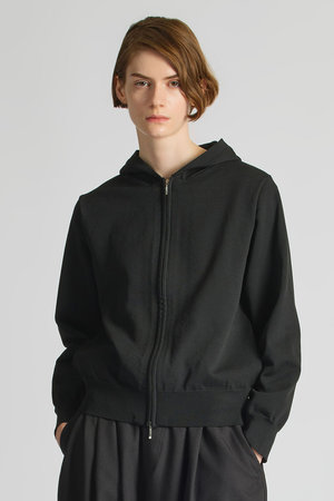 ミズイロインド/mizuiro indのhooded zip knit ニット(110300/110304)