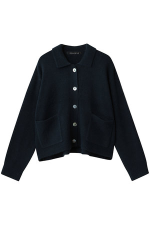 ミズイロインド/mizuiro indのhigh neck shirt collar short C/D カーディガン(110300/110303)