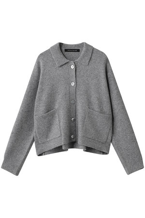 ミズイロインド/mizuiro indのhigh neck shirt collar short C/D カーディガン(110300/110303)