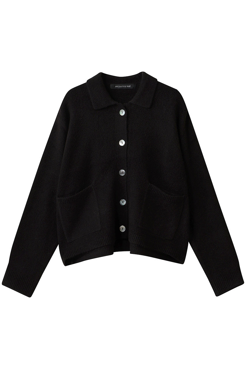 high neck shirt collar short C/D カーディガン
