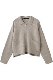 high neck shirt collar short C/D カーディガン