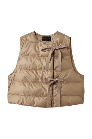 ミズイロインド/mizuiro indのquilt ribbon vest ベスト(110800/110806)