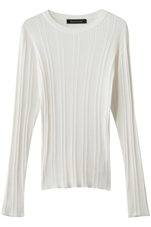 ミズイロインド/mizuiro indのcrew neck rib P/O プルオーバー(110400/110402)