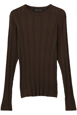 ミズイロインド/mizuiro indのcrew neck rib P/O プルオーバー(110400/110402)