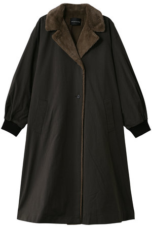 ミズイロインド/mizuiro indのback boa coat コート(110900/110903)