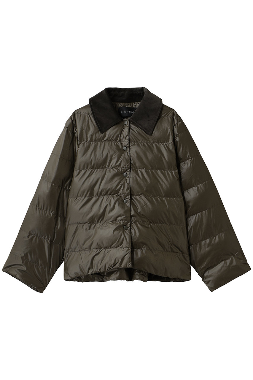 mizuiro ind quilt blouson ブルゾン (khaki, F) ミズイロインド ELLE SHOP
