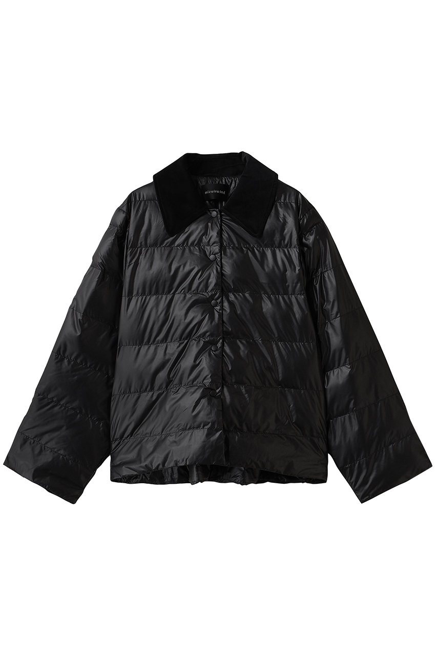 mizuiro ind quilt blouson ブルゾン (black, F) ミズイロインド ELLE SHOP