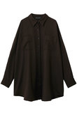 wool wide shirt with pockets シャツ