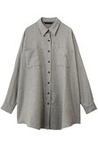 wool wide shirt with pockets シャツ