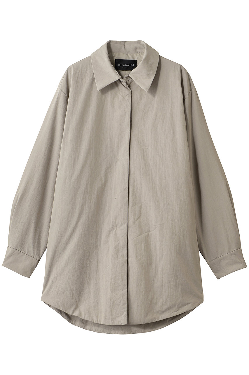 mizuiro ind padding over size shir JK ジャケット (s.beige, F) ミズイロインド ELLE SHOP