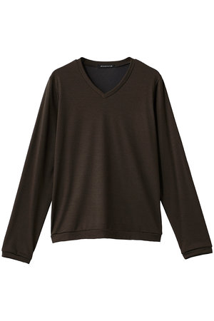 ミズイロインド/mizuiro indのwool blend  V  neck  T Tシャツ(110100/110103)