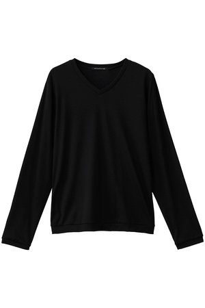 ミズイロインド/mizuiro indのwool blend  V  neck  T Tシャツ(110100/110103)