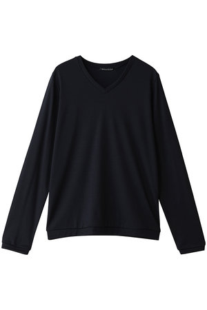 ミズイロインド/mizuiro indのwool blend  V  neck  T Tシャツ(110100/110102)