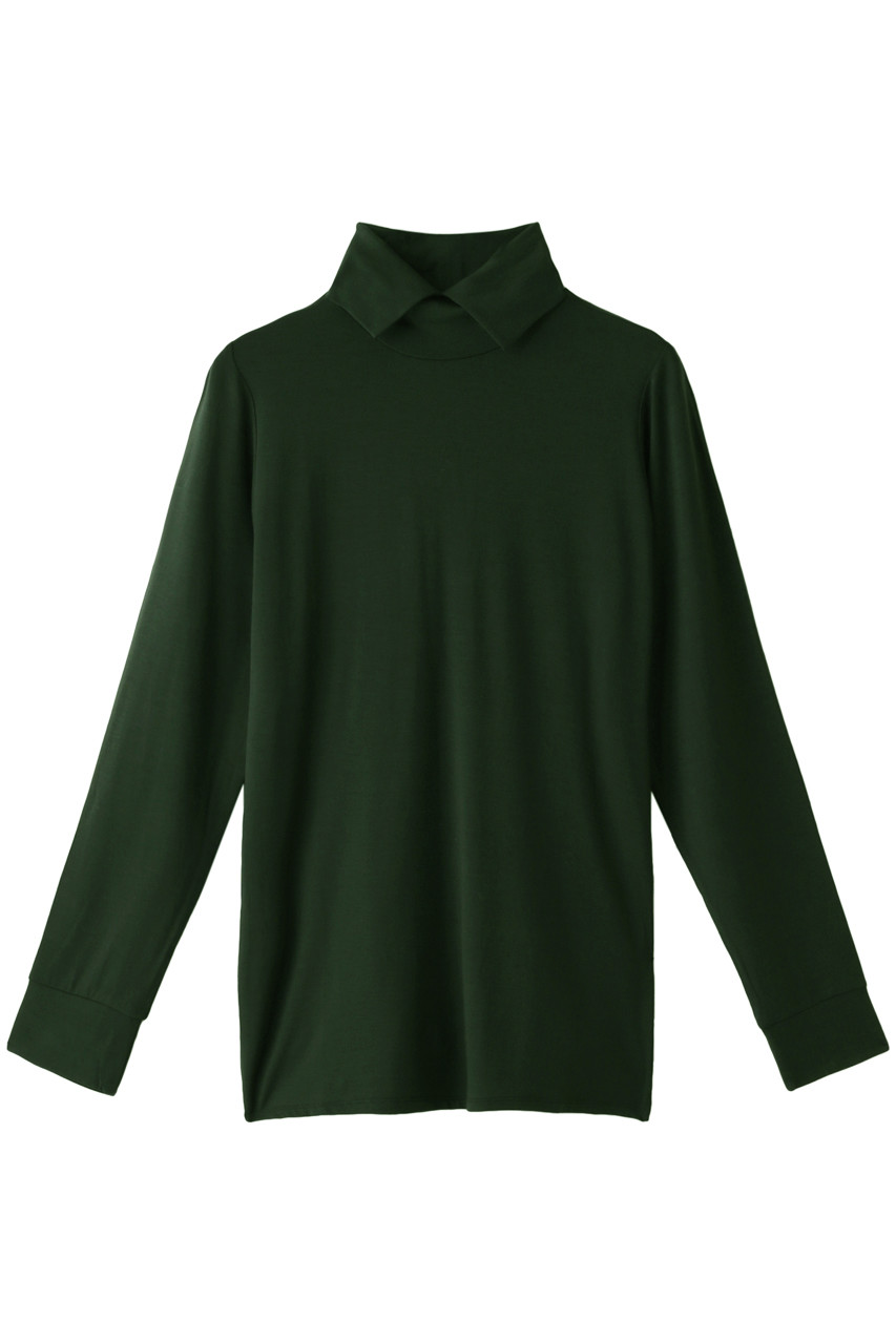 SALE 【20%OFF】 mizuiro ind ミズイロインド シャツカラープルオーバー グリーン