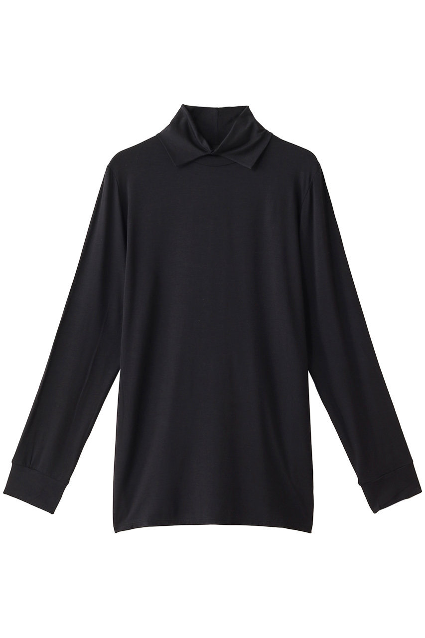 SALE 【20%OFF】 mizuiro ind ミズイロインド シャツカラープルオーバー ブラック