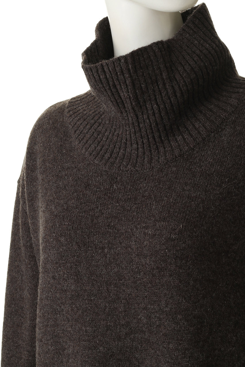 Mizuiro Ind ミズイロインド タートルネックワンピース ブラウン の通販 Elleshop エル ショップ