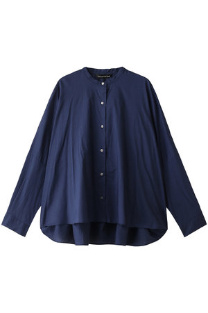 ミズイロインド/mizuiro indのバックギャザーワイドシャツ(110400/110403)