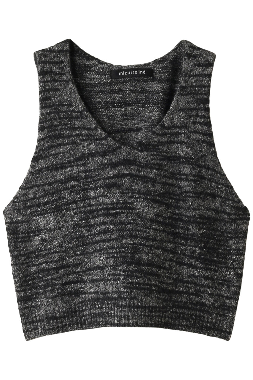 SALE 【30%OFF】 mizuiro ind ミズイロインド ミックススラブベスト グレー