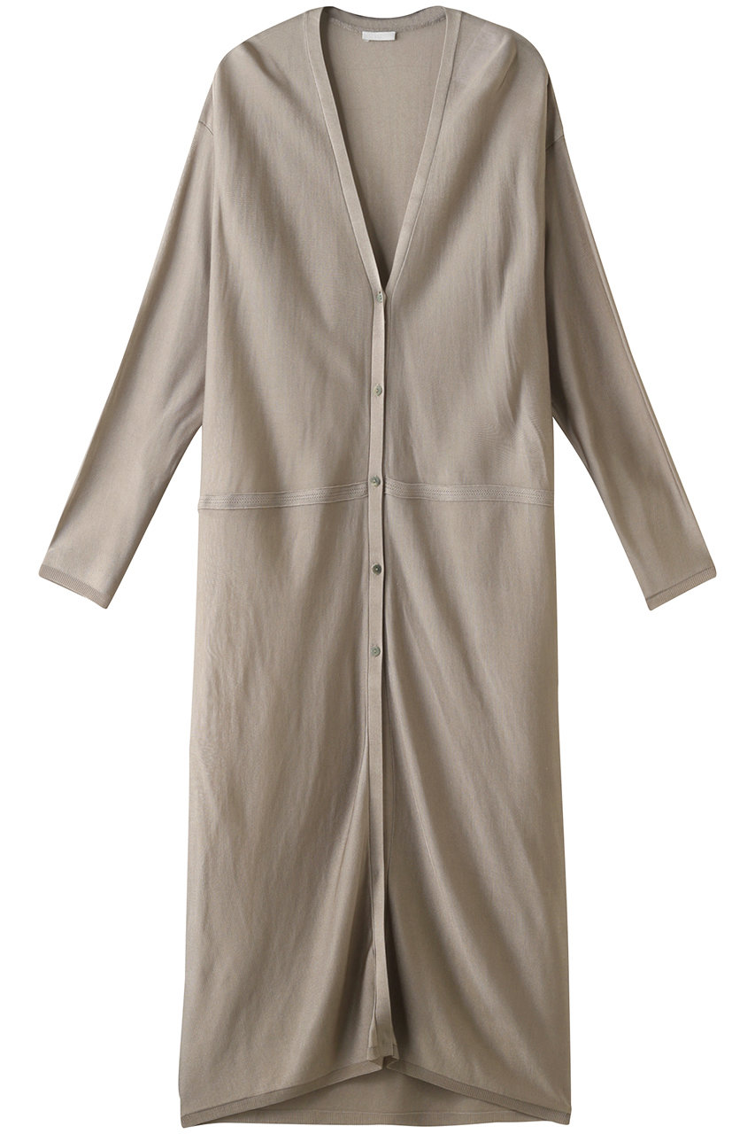 Rito Structure リト ストラクチャー Rito シルキーヴィスコーススリーブスリットロングカーディガン グレー の通販 Elleshop エル ショップ