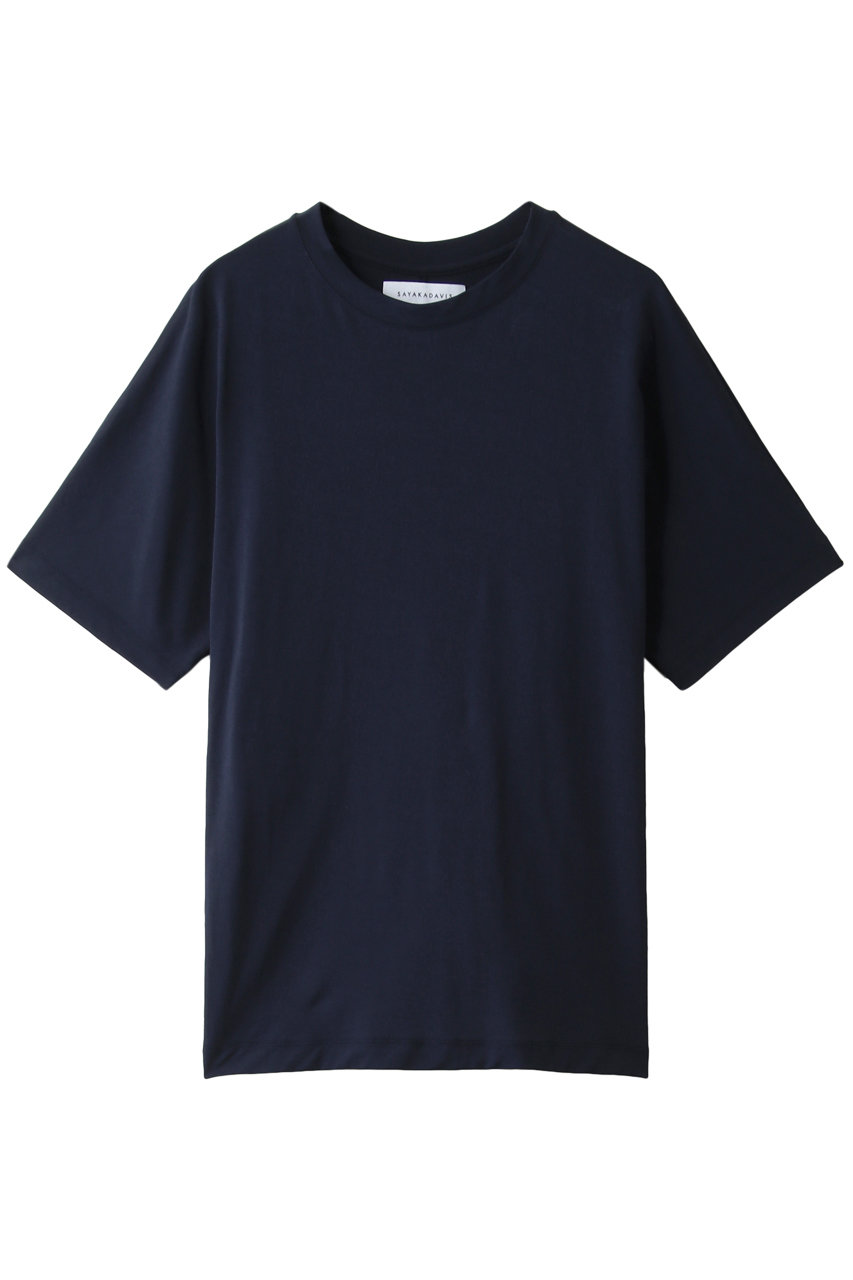 SALE 【50%OFF】 SAYAKA DAVIS サヤカ デイヴィス バッククロップドTシャツ ネイビー