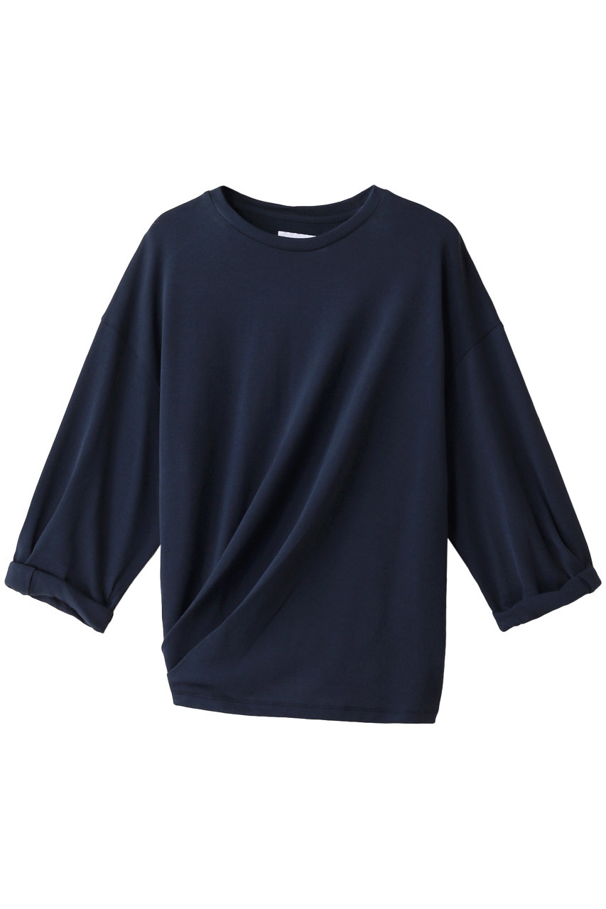 SALE 【50%OFF】 SAYAKA DAVIS サヤカ デイヴィス コットンロールアップスリーブTシャツ ブルー