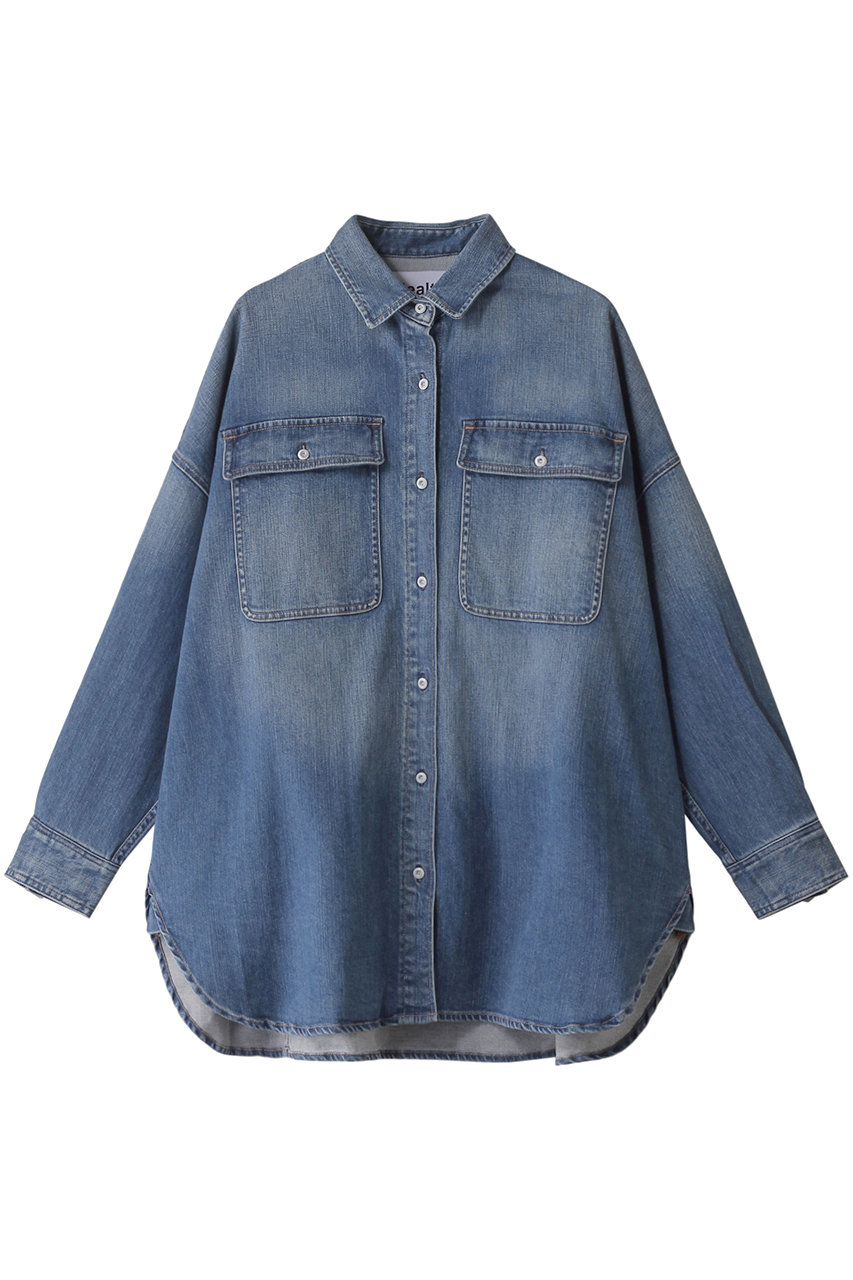 ヘルシーデニム/Healthy DENIMのAlmond スーパービッグシャツ(Mid Used/H68962003mdu)