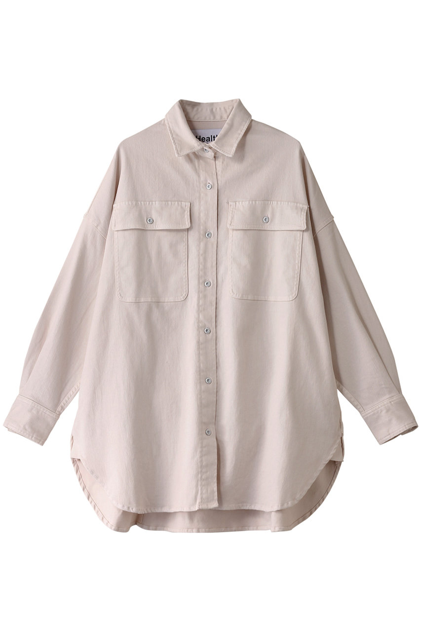 ヘルシーデニム/Healthy DENIMのAlmond スーパービッグシャツ(Pink/H80962003pnk)