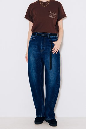 ヘルシーデニム/Healthy DENIMのCorn ワイドテーパードデニムパンツ(110600/110604)