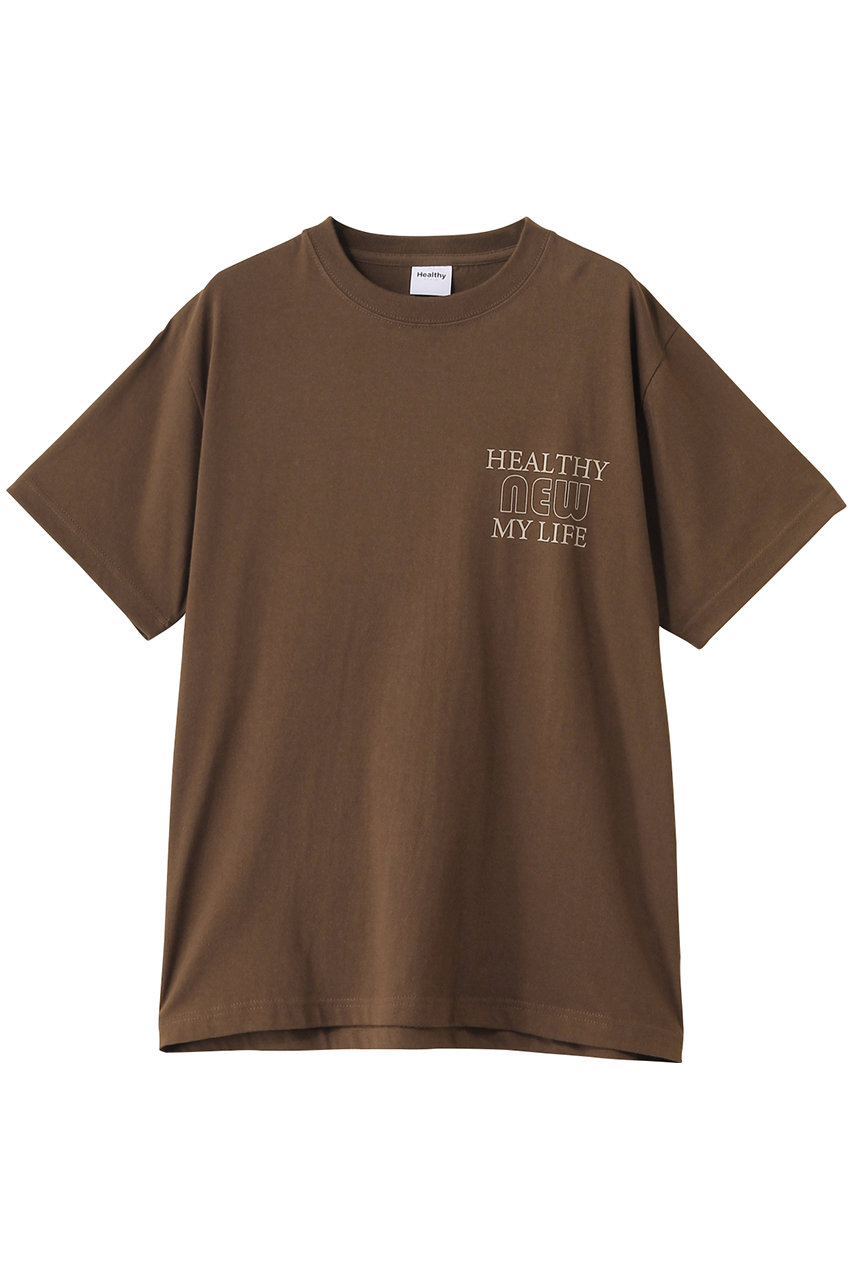 Healthy DENIM Healthy New My Life Tシャツ (Dark Brown, F) ヘルシーデニム ELLE SHOP Healthy DENIM Healthy New My Life Tシャツ (Dark Brown, F) ヘルシーデニム ELLE SHOP