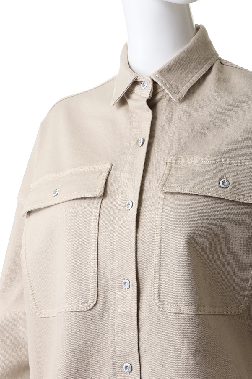 Healthy denim ベージュデニムシャツ　ジャケット Healthy denim（ヘルシーデニム） ブラウス シャツ 「Healthy DENIM
