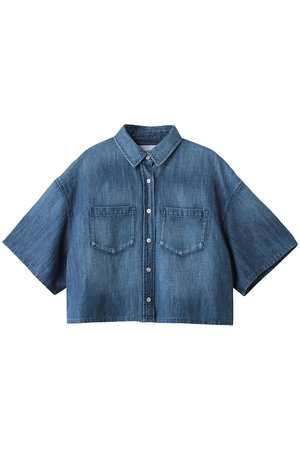 ヘルシーデニム/Healthy DENIMのBreezy Rosehip ショート丈デニムシャツ(110400/110402)
