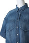 Breezy Rosehip ショート丈デニムシャツ ヘルシーデニム/Healthy DENIM