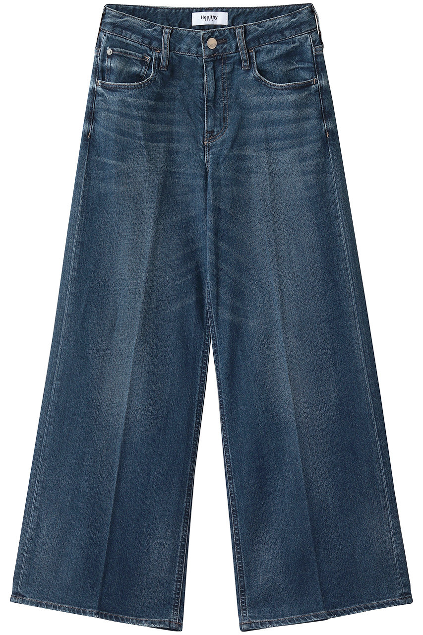 ヘルシーデニム/Healthy DENIMのWild Ginger Midrise ワイドストレートデニムパンツ(Dark Used/H68333603dku)