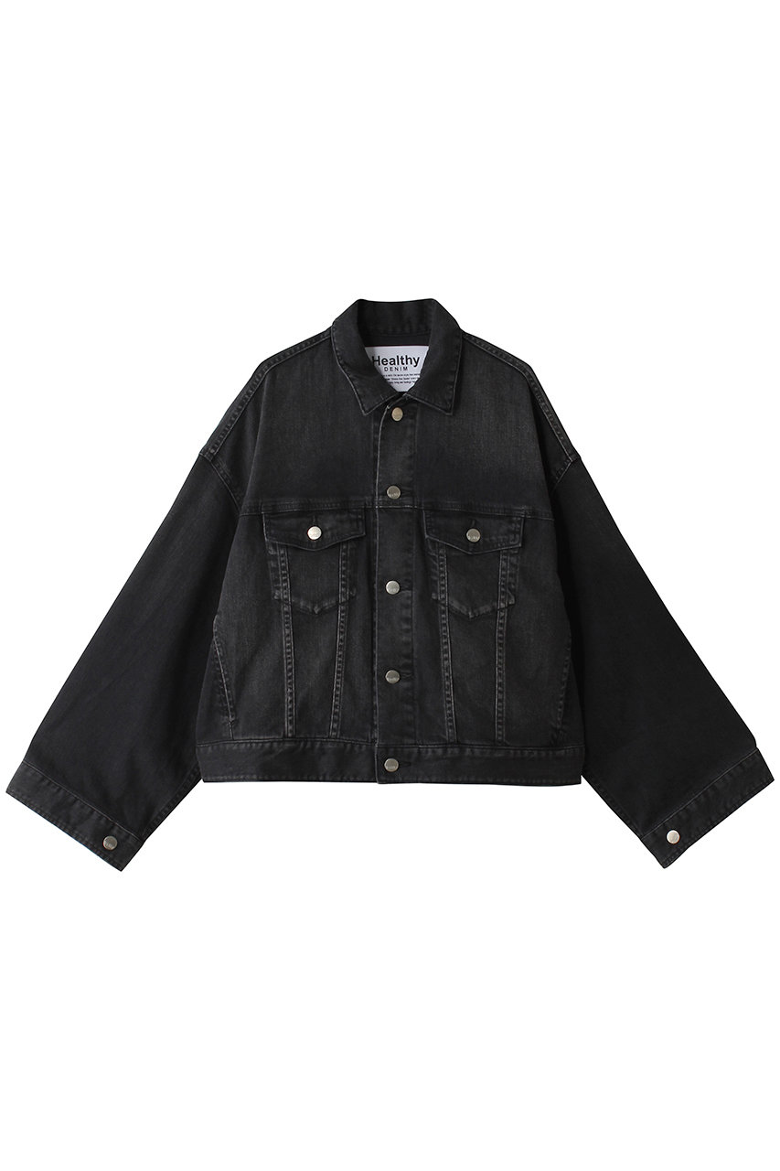 ヘルシーデニム/Healthy DENIMのLatte デニムジャケット(Black Used/H69912303bku)