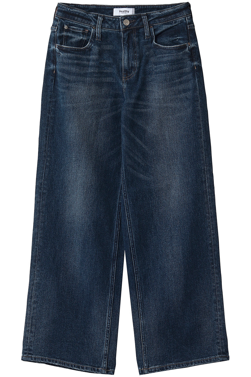 ヘルシーデニム/Healthy DENIMのPink Pepper Midrise ワイドストレートデニムパンツ(Dark Used/H87350403dku)