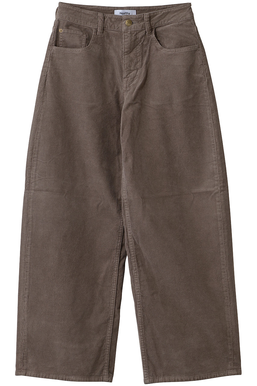 Healthy DENIM Beets ワイドカーブデニムパンツ (Brown, 26) ヘルシーデニム ELLE SHOP