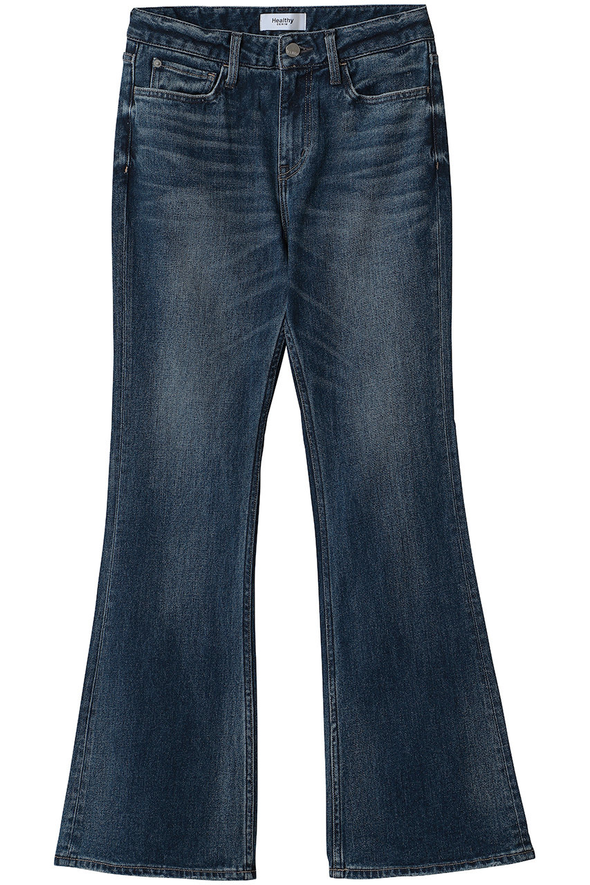 Healthy DENIM Cheddar フレアデニムパンツ (Dark Used, 23) ヘルシーデニム ELLE SHOP