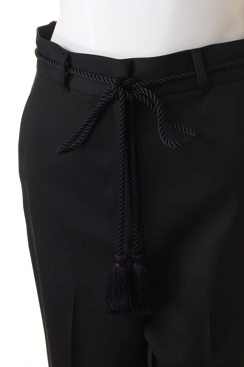 leur logette(ルール ロジェット)｜T/W doeskinパンツ/ブラック の通販  