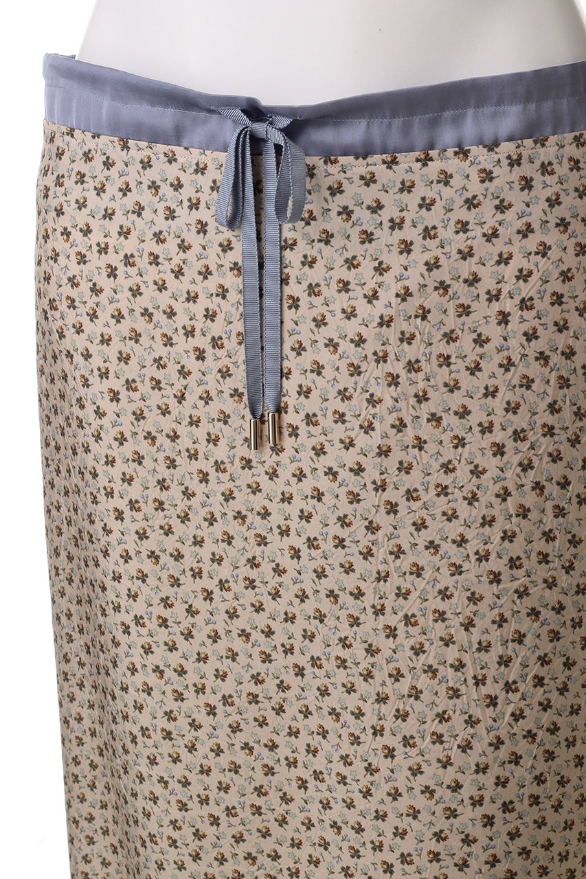 leur logette チェリーローズキュプラプリントスカート leur logette(ルール ロジェット)｜チェリーローズキュプラプリント