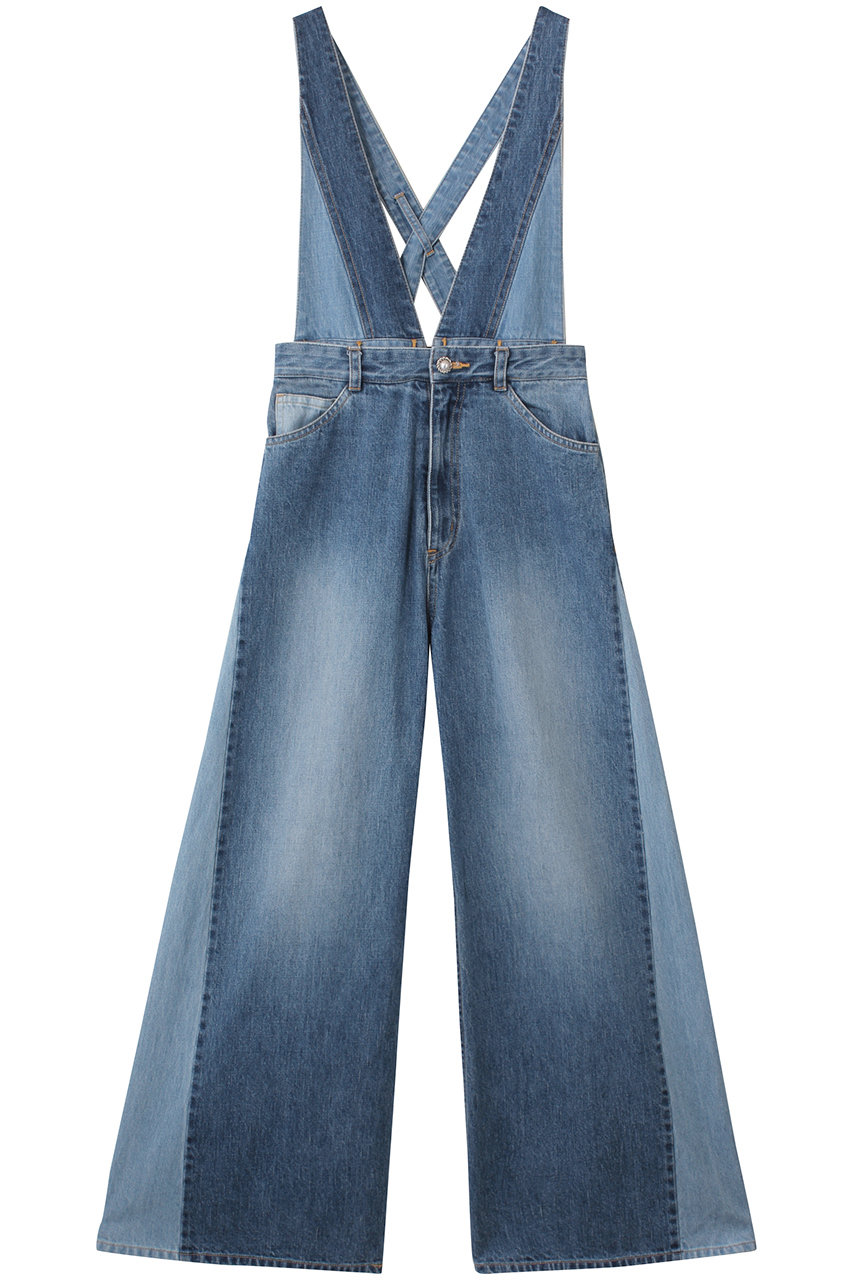 leur logette 12ozデニムオーバーオール (ブルー, 0) ルール ロジェット ELLE SHOP leur logette 12ozデニムオーバーオール (ブルー, 0) ルール ロジェット ELLE SHOP