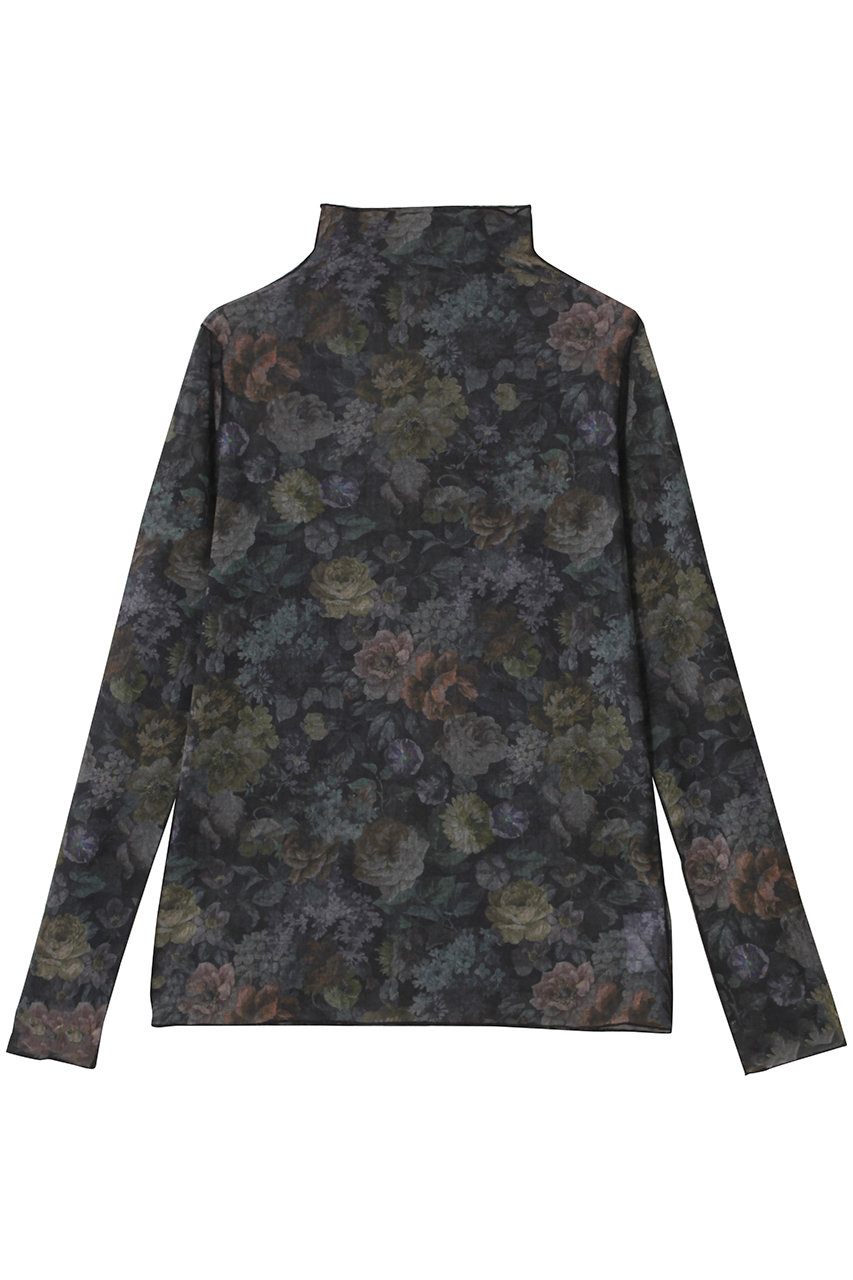 フォレストフラワープリントチュールトップス