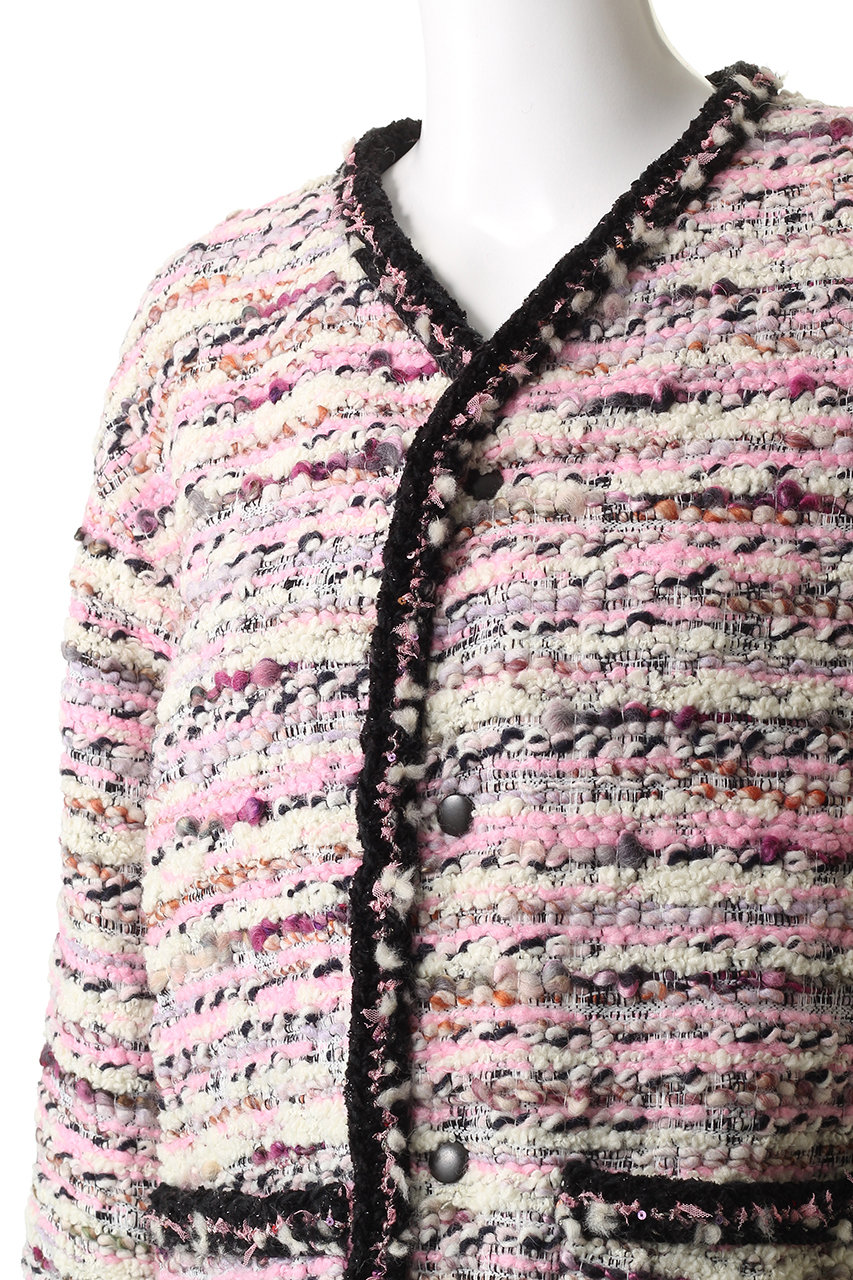 leur logette(ルール ロジェット)｜ツイードジャケット/ピンク の通販