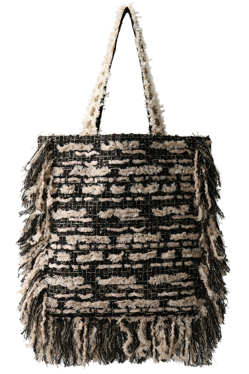 ツイードフリンジバッグ