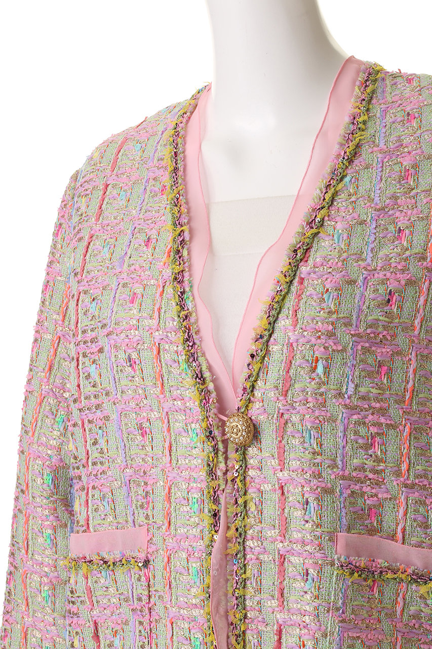 leur logette(ルール ロジェット)｜ツイードジャケット/グリーン の