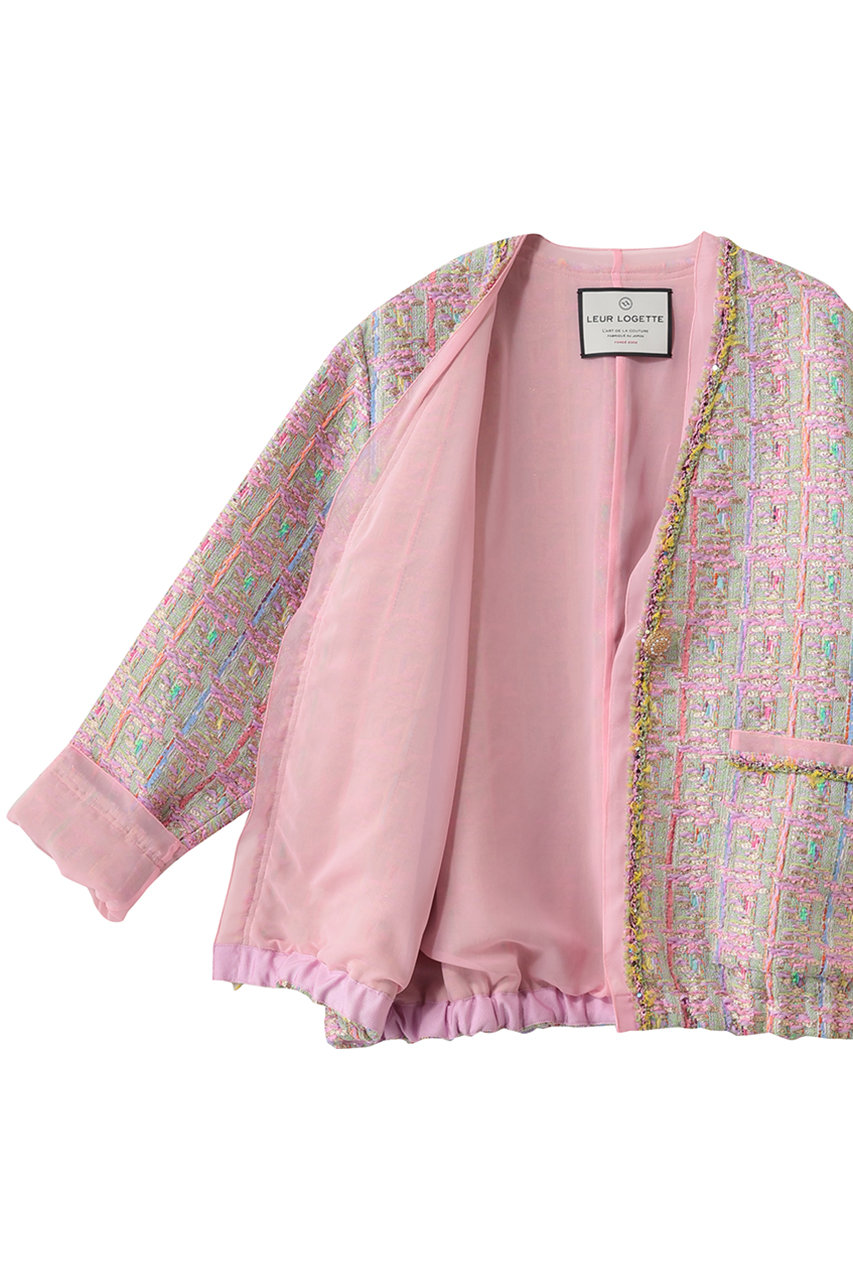 leur logette(ルール ロジェット)｜ツイードジャケット/グリーン の