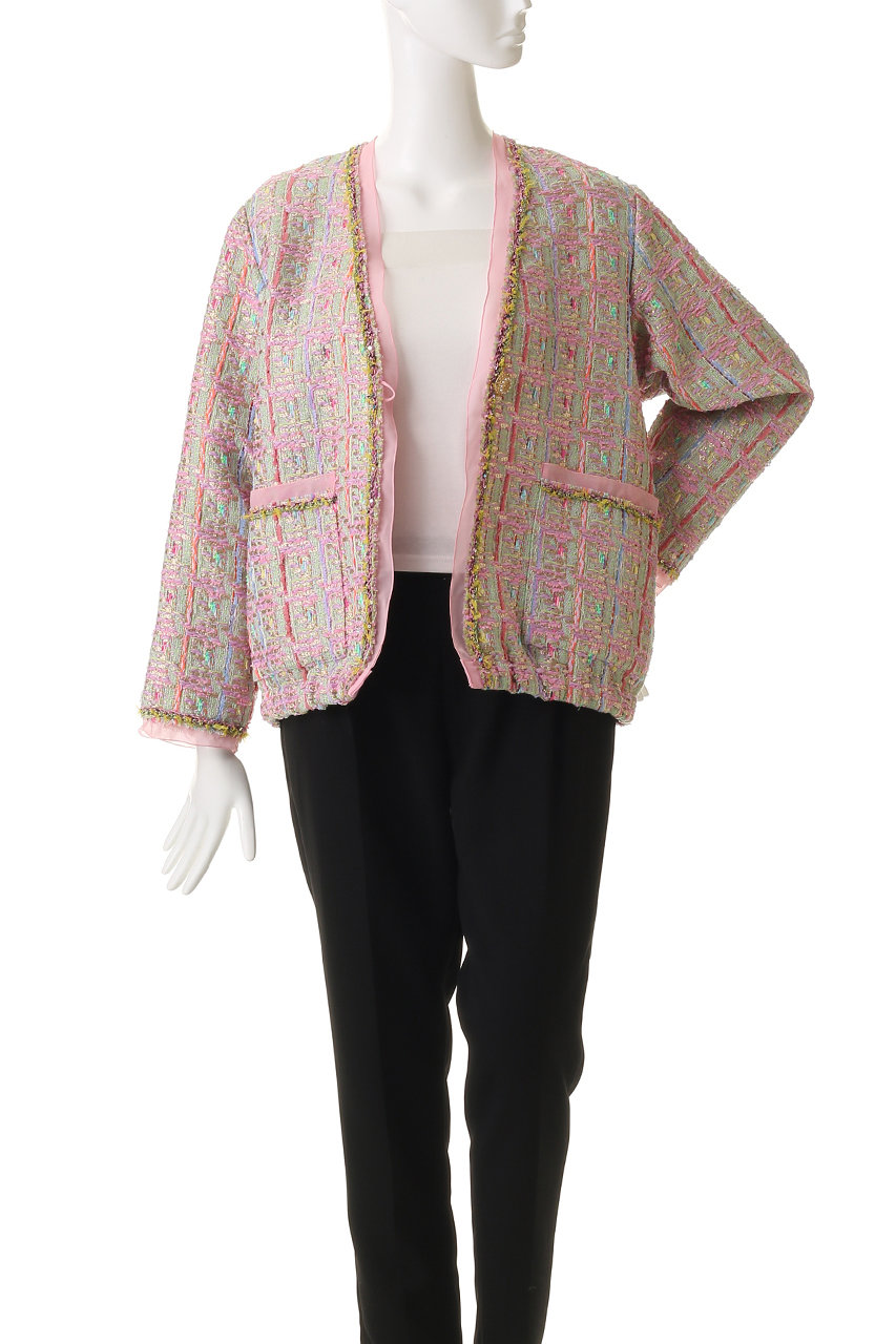 leur logette(ルール ロジェット)｜ツイードジャケット/グリーン の