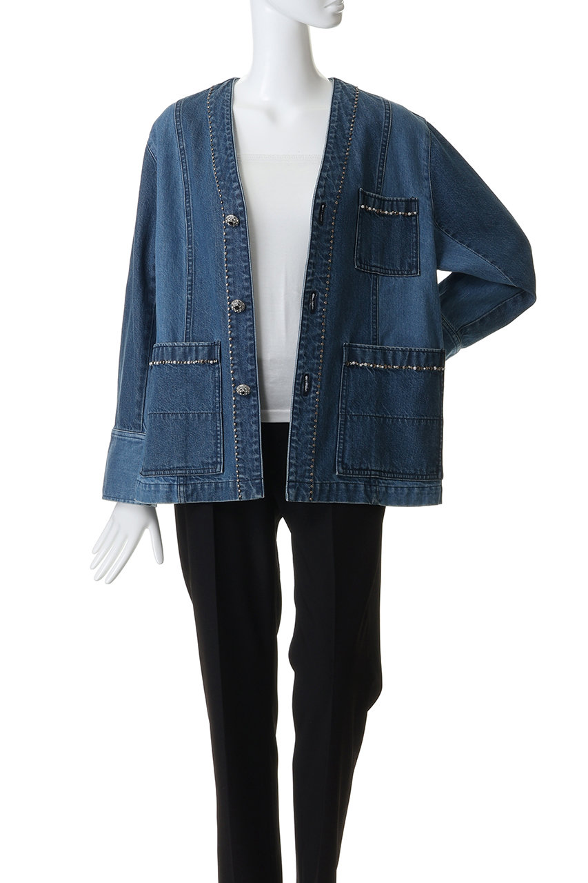 leur logette(ルール ロジェット)｜11oz デニムノーカラージャケット